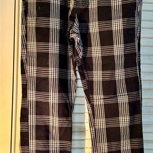 H&M Black and White Plaid Skinny Pants